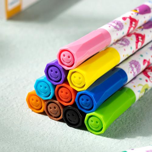 Deli Washable Marker Spidol Warna Anak 12 24 Warna Mudah Dicuci EC155