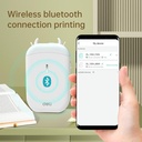 Deli Portable Label Printer Mesin Pencetak Label Wireless E120A