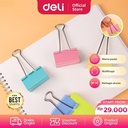 Deli Binder Clip / Klip Binder / Penjepit Kertas Warna Pastel 855XA