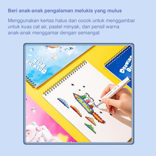 Deli School Drawing Book/Buku Gambar Spiral 100gsm 30Lembar 73387