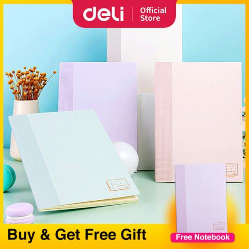 DELI BUY3 GET4 Spiral Notebook, Soft Cover Notebook, Buku Sekolah