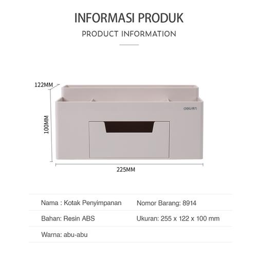 Deli Desk Organizer / Rak Pulpen Kosmetik Serbaguna 7 Tempat 891X