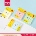 Deli Sticky Notes / Memo Tempel 8cm Berbagai Warna 100 Lembar 21583