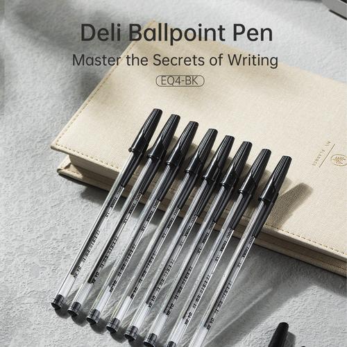 Deli Ballpoint Pen / Bolpoin Tip 1mm Penulisan Lancar dan Halus EQ4-XX