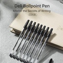 Deli Ballpoint Pen / Bolpoin Tip 1mm Penulisan Lancar dan Halus EQ4-XX