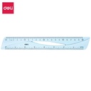 Deli Ruler / Penggaris 20 CM Kokoh Pengukuran CM dan Inch EH10
