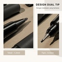 Deli Permanent Marker / Spidol Permanen Double Tip 0.5 & 1.2 mm 6823