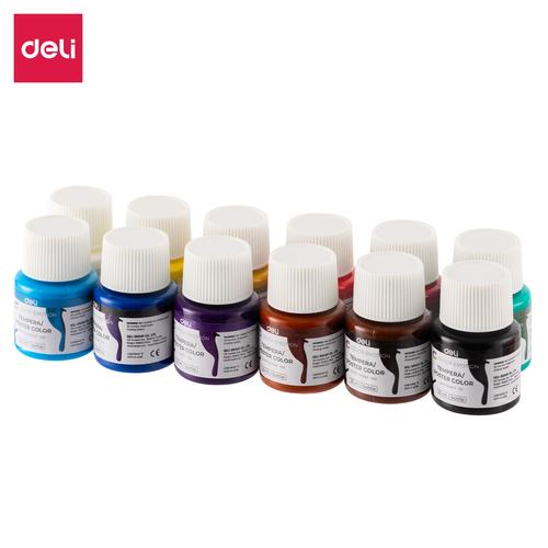 Deli Gouache / Cat Poster Warna 25ML Mudah Di Blend Non Toxic EC14-12