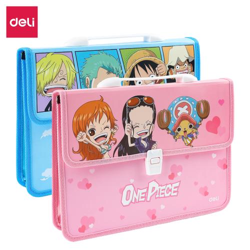 Deli School Briefcase / Tas Dokumen A4 Lucu Kartun One Piece EF620