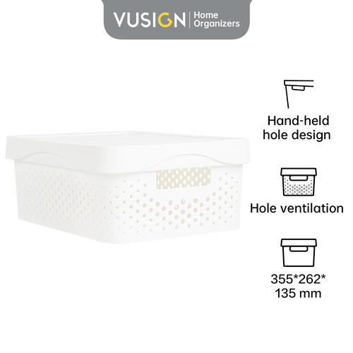 Deli Vusign Storage Box Tempat Penyimpanan Plastik Anti Lembab VS46X