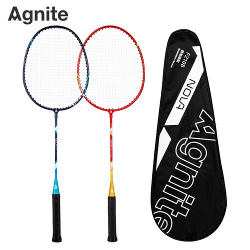 Deli Agnite Badminton Racket/Raket Bulu Tangkis isi2 Senar Nylon F2108