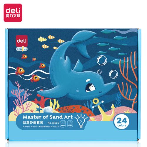 Deli Sand Painting / Lukisan Pasir Warna Warni 24warna+18gambar 83625