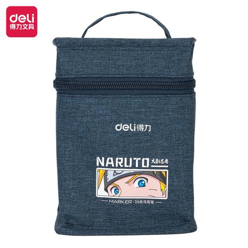 Deli Sketch Marker / Spidol 30 Warna Ujung Tip Ganda Naruto 70811