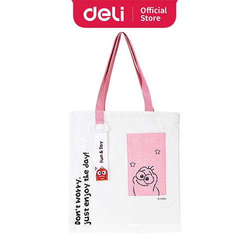 Deli Larva Canvas Bag / Tas Kanvas Jinjing Totebag 34x3cm EH800