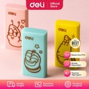Deli Larva School Eraser/ Penghapus Pensil Eco PVC Isi 3pcs/pack EH305
