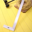 Deli Steel Angle Ruler/Penggaris Siku Besi 500mm Mengukur Sudut DL4038