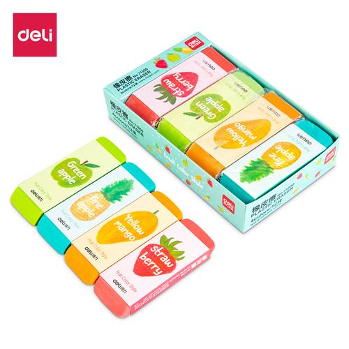Deli Plastic Eraser / Penghapus Tidak Mudah Patah Warna Warni 71050