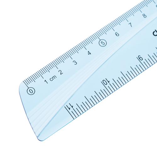 Deli Ruler / Penggaris 20 CM Kokoh Pengukuran CM dan Inch EH10