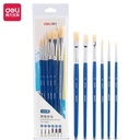 Deli Paint Brush / Kuas Lukis Satu Set Isi 6pcs Awet Dipakai 73922