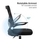 Deli Kursi Kantor / Kursi Kerja Desain Ergonomis Sangat Nyaman E492X