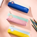 Deli Pencil Pouch / Tempat Pensil Kain 2Lapis 20CM Gambar Lucu EH908