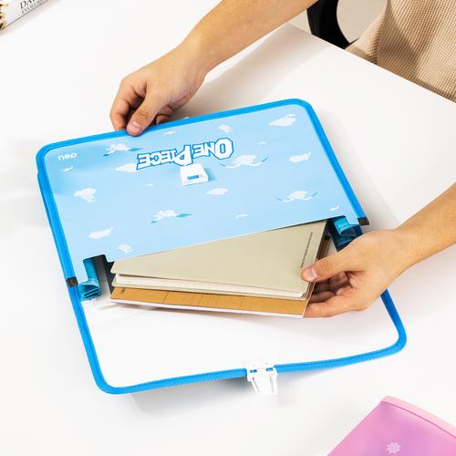 Deli School Briefcase / Tas Dokumen A4 Lucu Kartun One Piece EF620