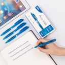 Deli Ballpoint Pen Pulpen 0.7mm Tinta Hitam & Biru Isi 12pcs/box EQ17