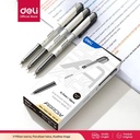 Deli Ballpoint Pen / Pulpen 0.7mm Isi 12 pcs Penulisan Halus EQ23