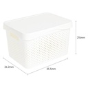 Deli Vusign Storage Box Tempat Penyimpanan Plastik Anti Lembab VS46X