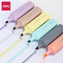 Deli Highlighter Set / Penanda Set Isi 6 Warna Pastel Desain Lucu S616