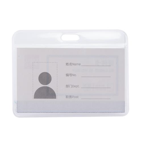 Deli Name Badge / Lanyard Transparan Bahan PP 10cm 50pcs/box 64800