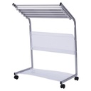Deli Magazine Rack / Rak Koran&Majalah Alumunium 84cm Tahan Lama 9302