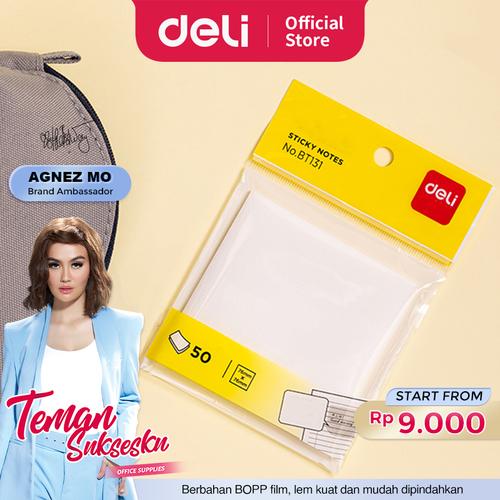 Deli Semitransparent Sticky Notes / Memo Tempel Semi Transparan 21571