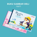 Deli Painting Book / Buku Gambar 20Lmbr Kertas Tebal 73377