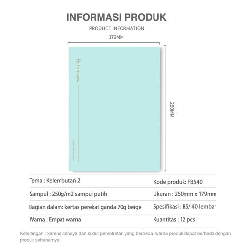 Deli Soft Cover Notebook / Buku Tulis B5 40 Halaman FB540