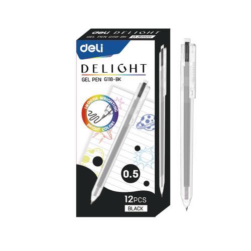 Deli Gel Pen / Pulpen Gel 0.5 mm Berbagai Macam Warna EG118