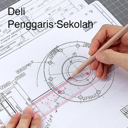 Deli Penggaris Sekolah Design Lucu/ School Straight Edge 15/20cm EH65X