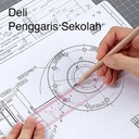 Deli Penggaris Sekolah Design Lucu/ School Straight Edge 15/20cm EH65X