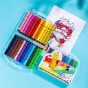 Deli Larva Felt Pen/Spidol Warna 12/24C Mudah Dicuci Warna Cerah EC153