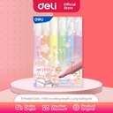 Deli Highlighter/Highligther Warna Pastel Isi 6C Design Miyou EU12-6C