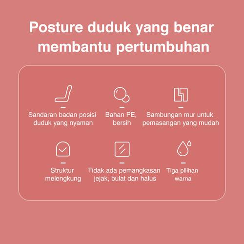 Deli Kursi Lipat Bahan Plastik Untuk Anak-anak Mudah Digunakan 50144