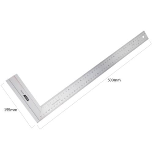Deli Steel Angle Ruler/Penggaris Siku Besi 500mm Mengukur Sudut DL4038