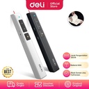 Deli Laser Pointer + Presenter Wireless USB Pen Laser Jarak 30M 2802