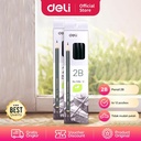 Deli Graphite Pencil 2B\Pensil Kayu 2B Hitam Pekat 12pcs/box 7084