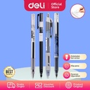Deli Ultra Smooth Ink Office Gel Pen/Pulpen Gel 0.5mm Tinta Hitam EG08