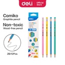 Deli Pensil 2B Hexagonal Lapisan Luar Warna Pastel 12pcs EC011-2B
