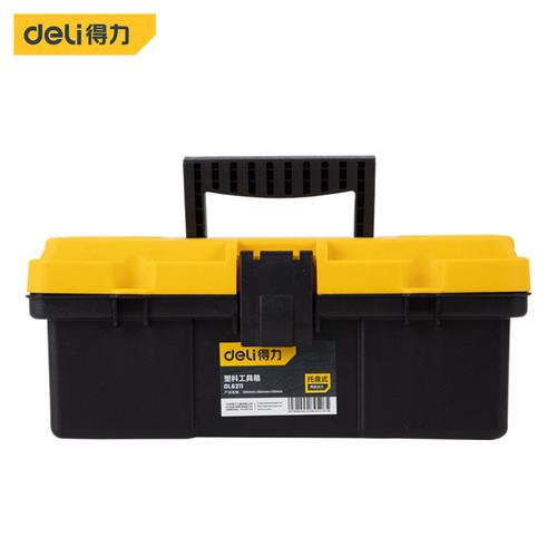 Deli Tool box / Kotak Perkakas Plastik 12" Tahan lama 2 Tingkat DL6211
