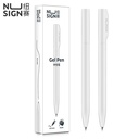Deli Nusign Gel Pen/Pulpen Gel Putar 0.5mm Tinta Hitam Bahan ABS NS552