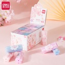 Deli Eraser/Penghapus PVC Bentuk Bunga Sakura Penghapusan Bersih 71136