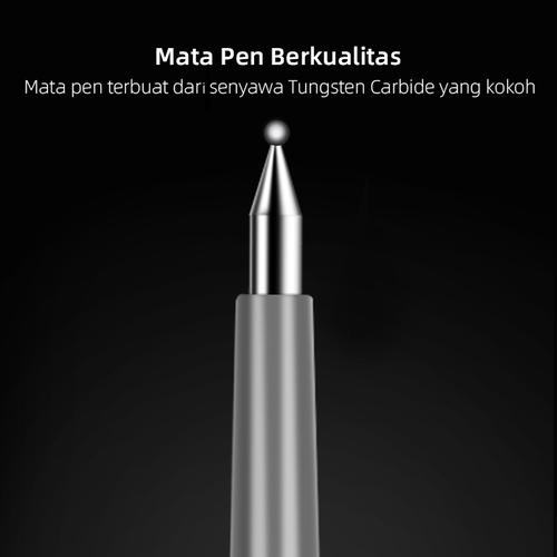Deli Nusign Gel Pen Retractable 0.5mm Tinta Hitam dengan Klip NS557